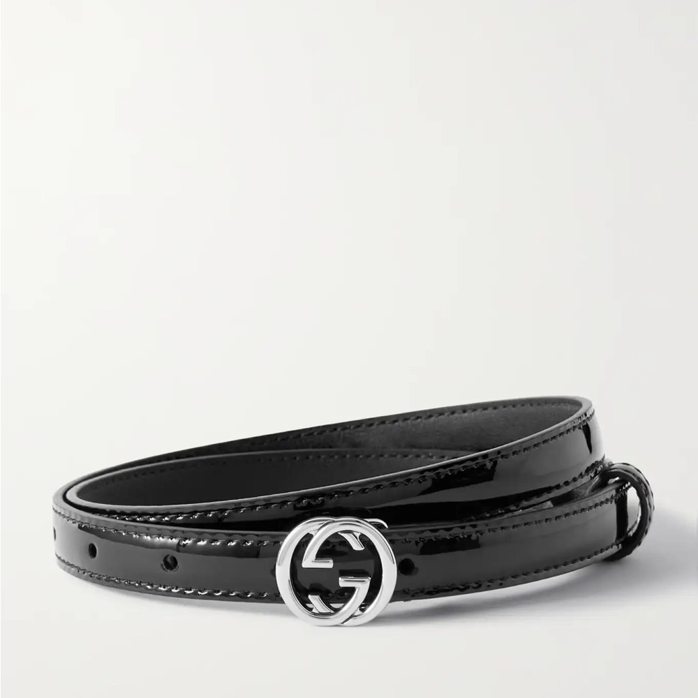 Gucci interlocking G leather belt